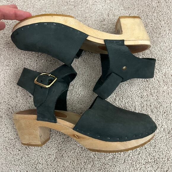 BRYR Emma Closed Toe High Heel Clog Women Size 37 - Picture 5 of 16